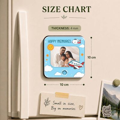 Personalized Audio Fridge Magnet with Custom Photo & Song Unique Musical Memory Keepsake, Customized Gift for Family, Friends & Couples